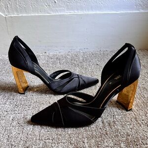NIB Zara limited Edition Satin effect Heeled Shoes 7.5